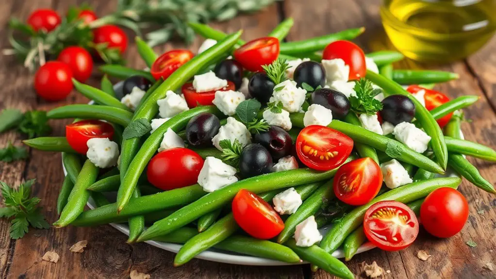 mediterranean style green bean salad