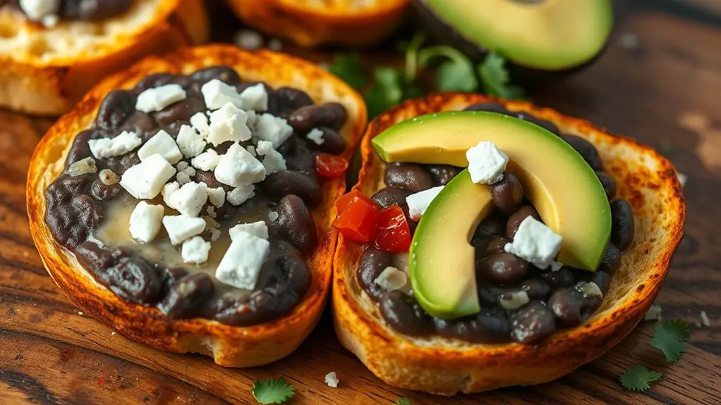 mexican open faced sandwiches