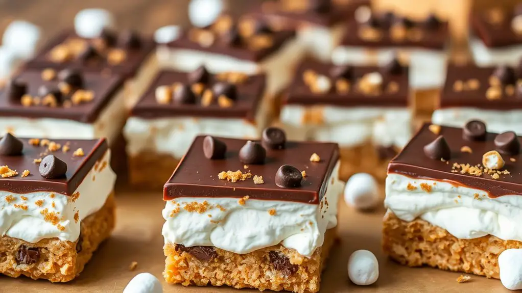 no bake s mores dessert bars