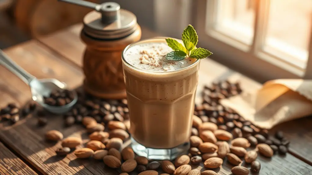 nutty coffee energy boost