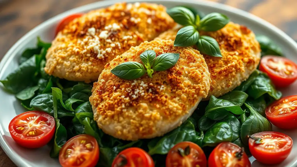 parmesan crusted chicken cutlets recipe