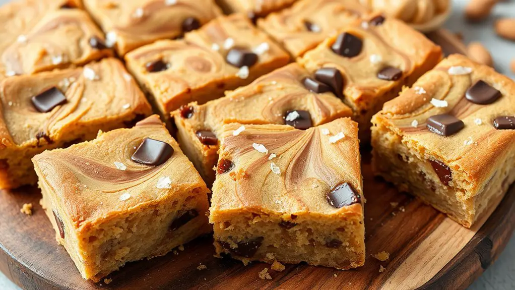 peanut butter blondie dessert