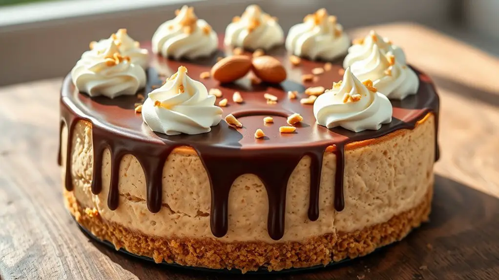 peanut butter cheesecake dessert