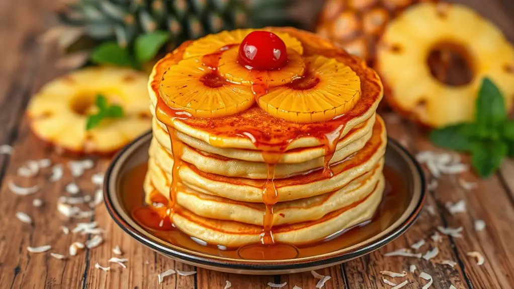 pineapple pancake breakfast delight