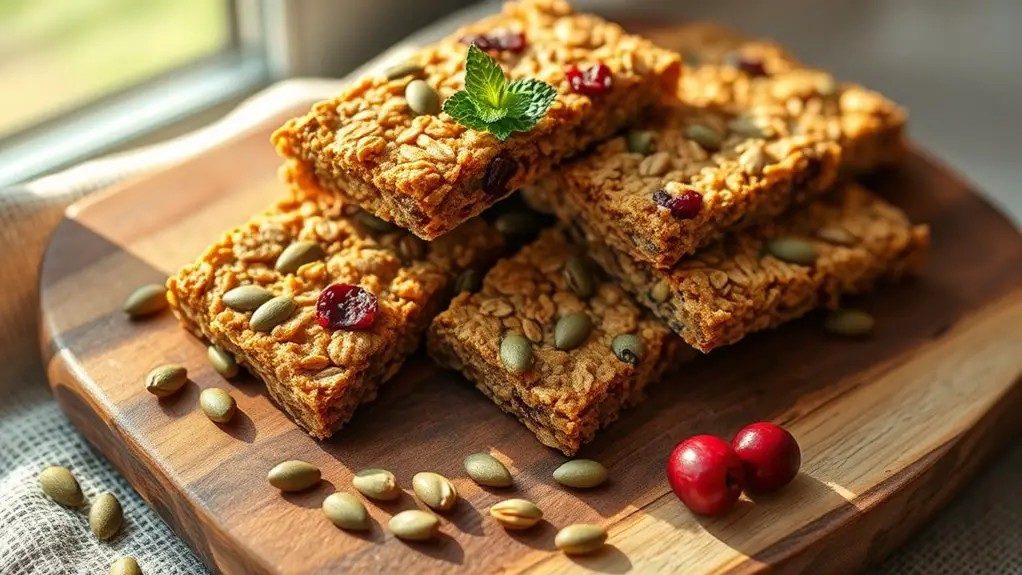 pumpkin seed granola bars