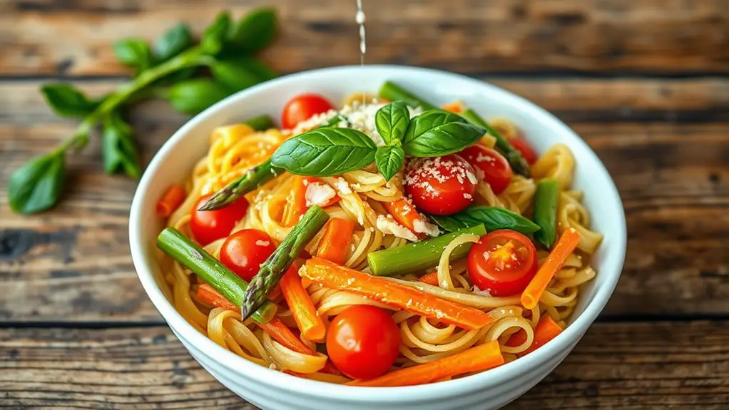 quick vegetable pasta dish