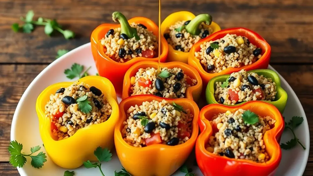 quinoa filled bell peppers recipe