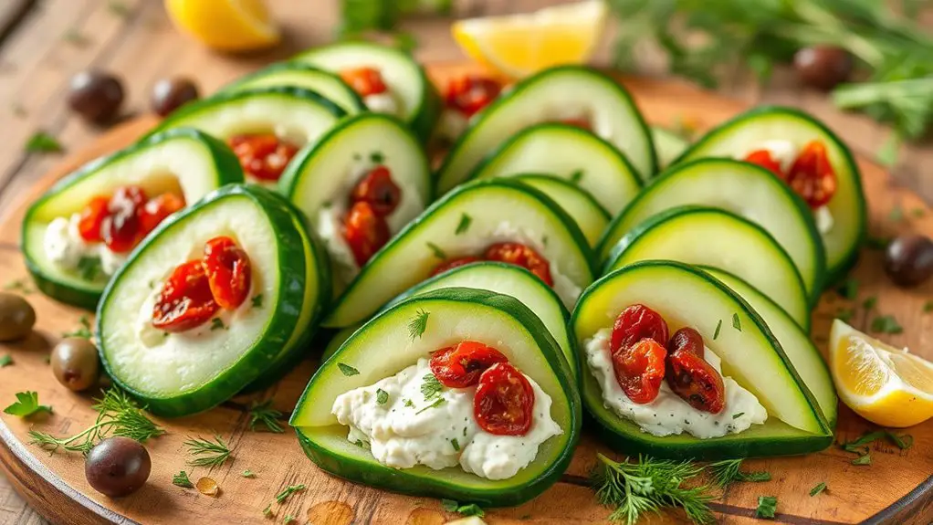 refreshing cucumber finger sandwiches