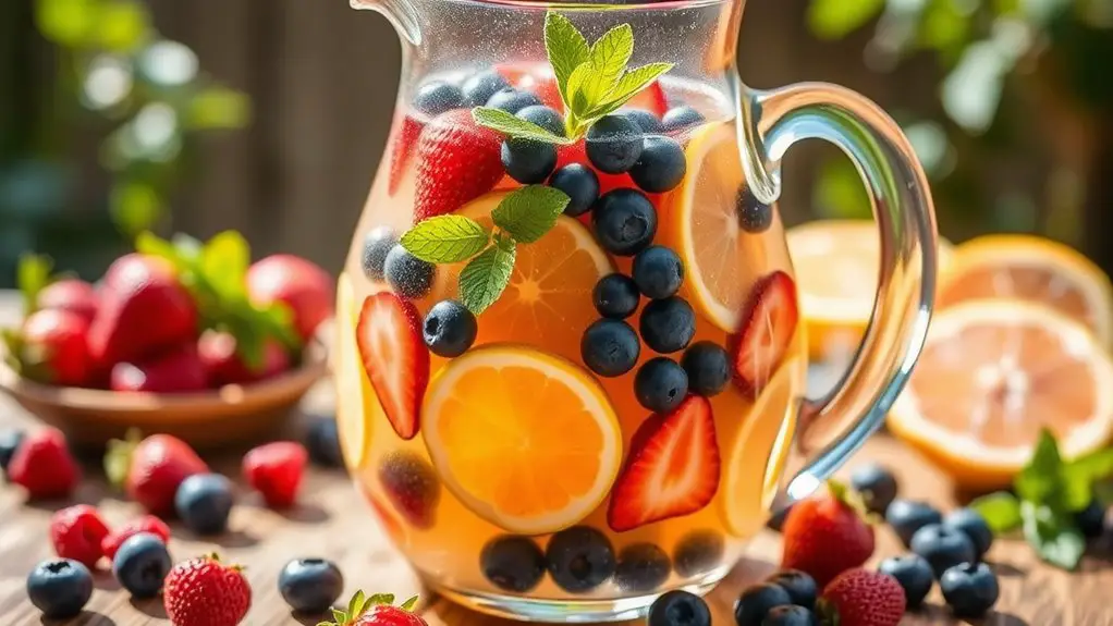 refreshing fruity white sangria