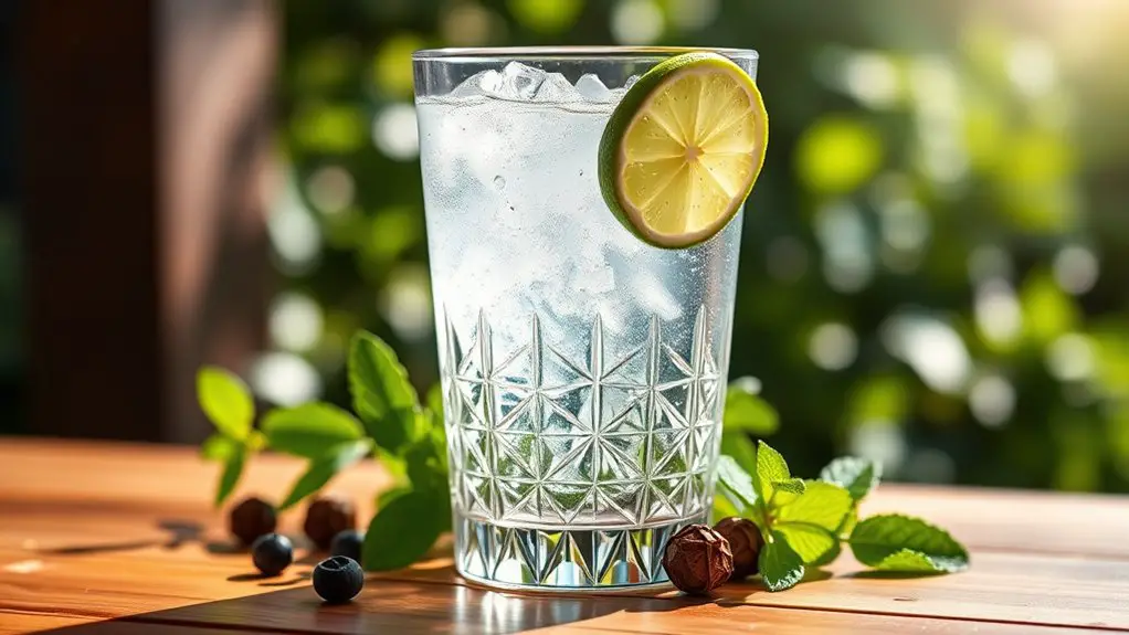 refreshing gin and tonic