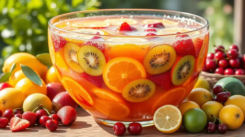 refreshing mixed fruit beverage