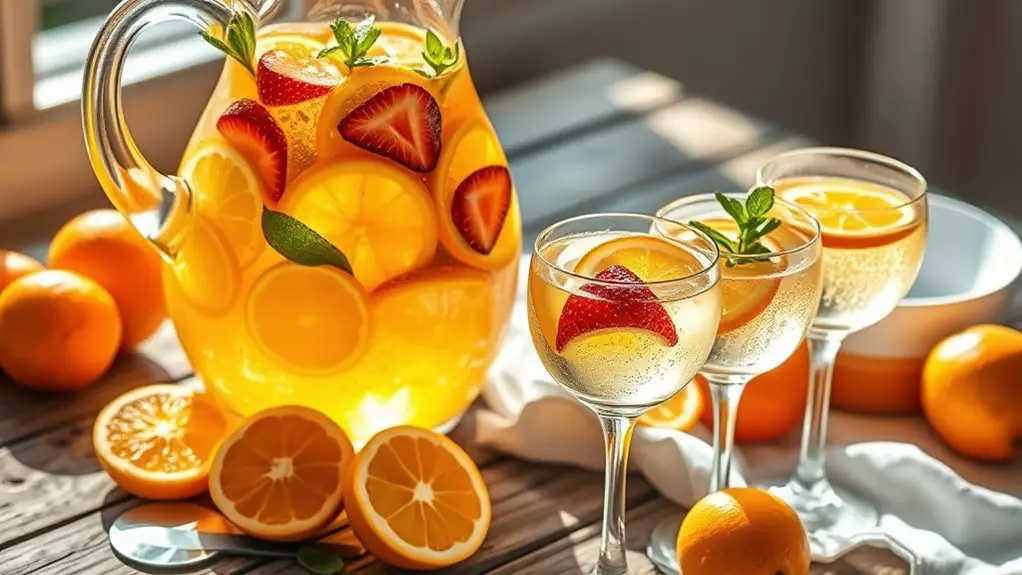 refreshing sparkling citrus drink