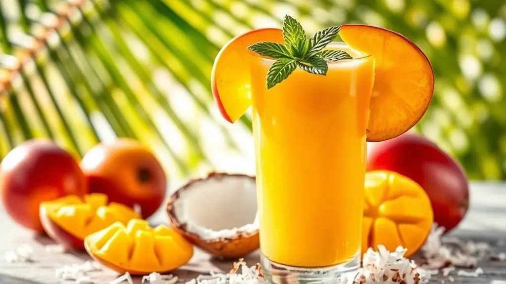 refreshing tropical mango blend