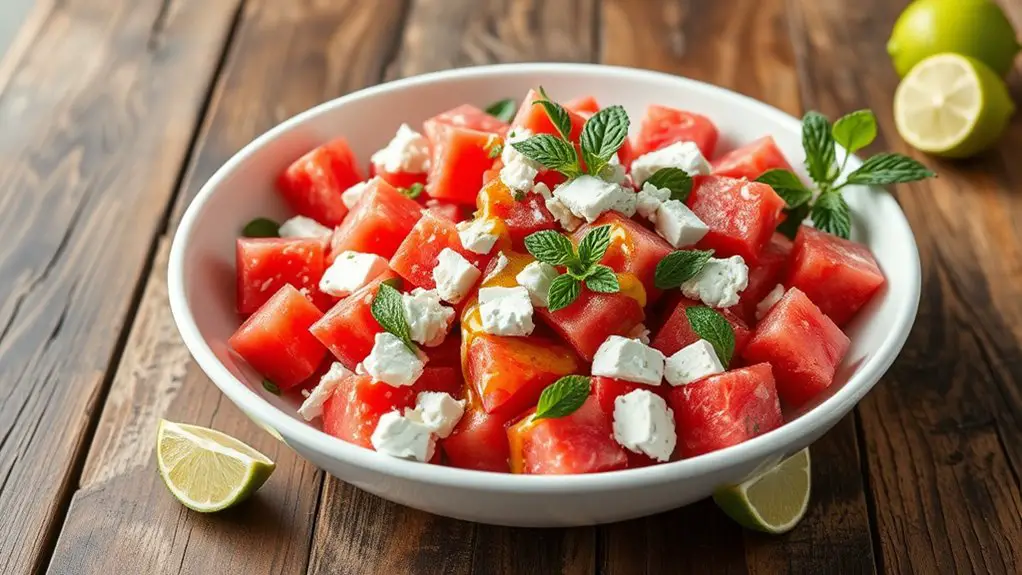 refreshing watermelon feta salad