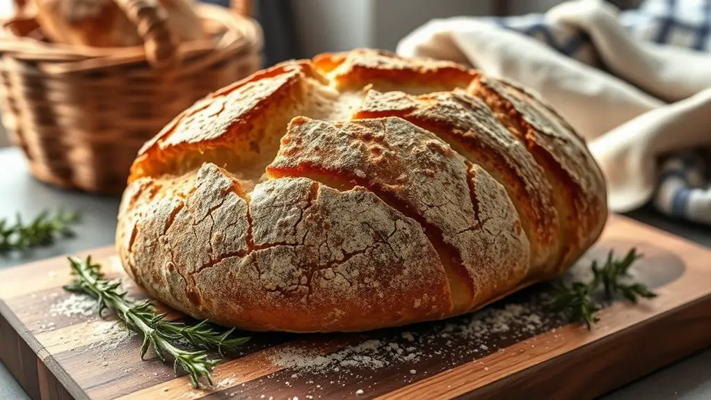 rustic country style bread