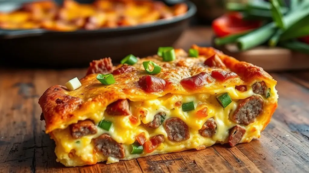 sausage cheese egg casserole