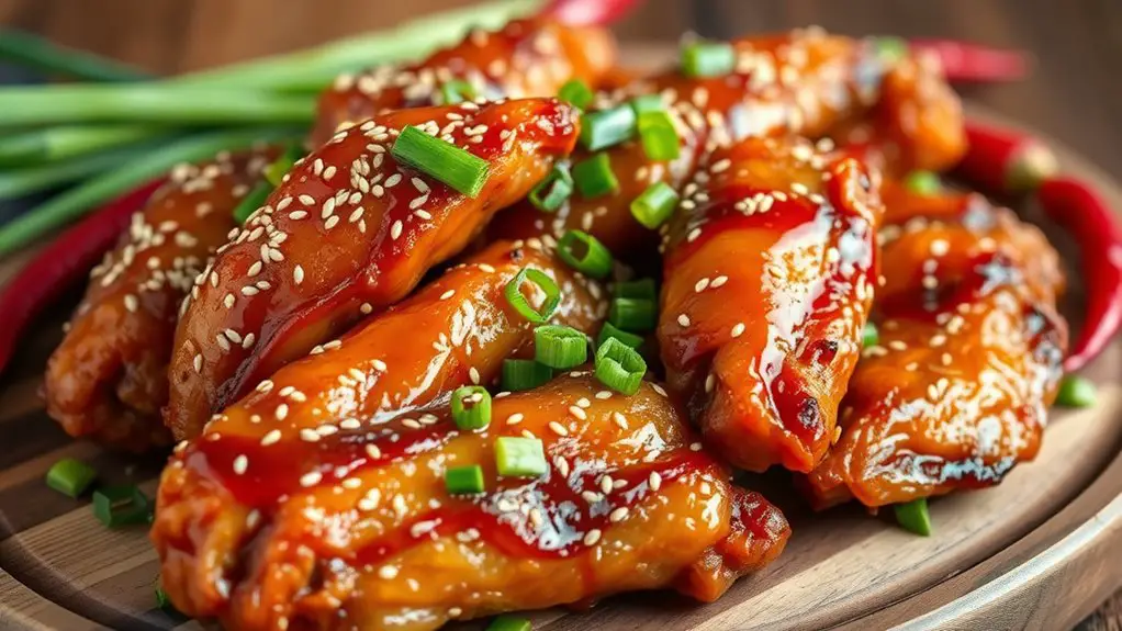 savory asian chicken wings