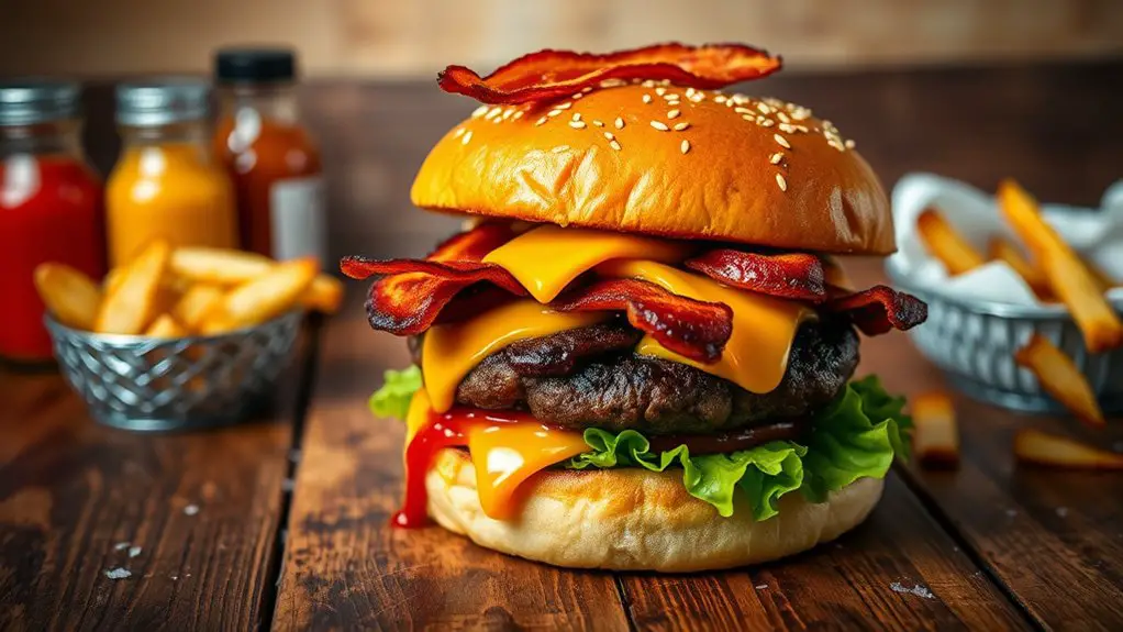 savory bbq bacon burger