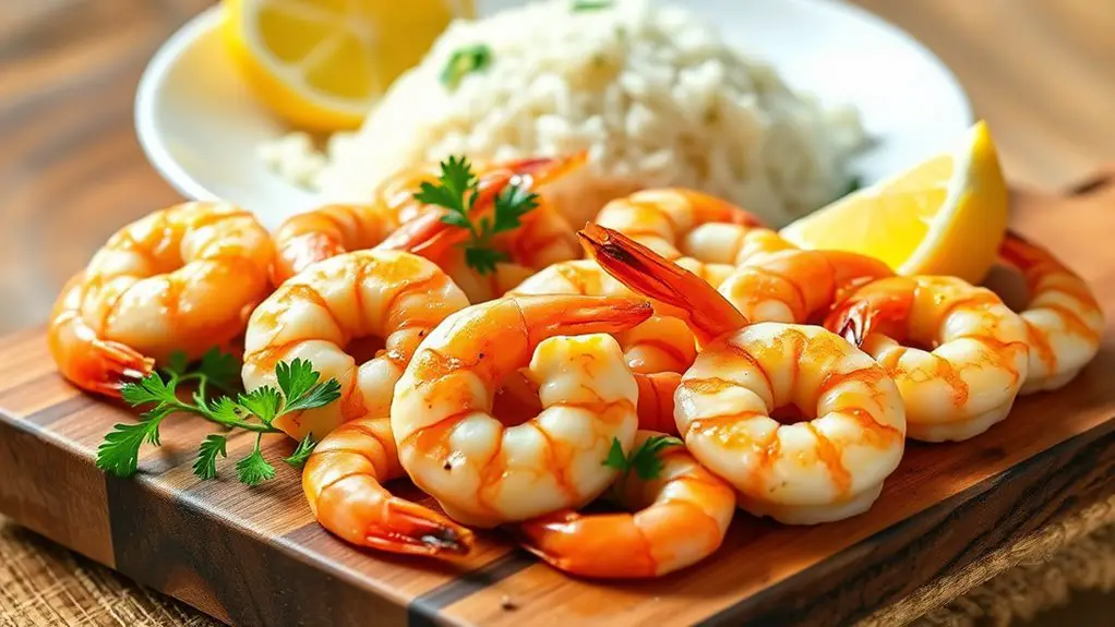 savory garlic butter shrimp