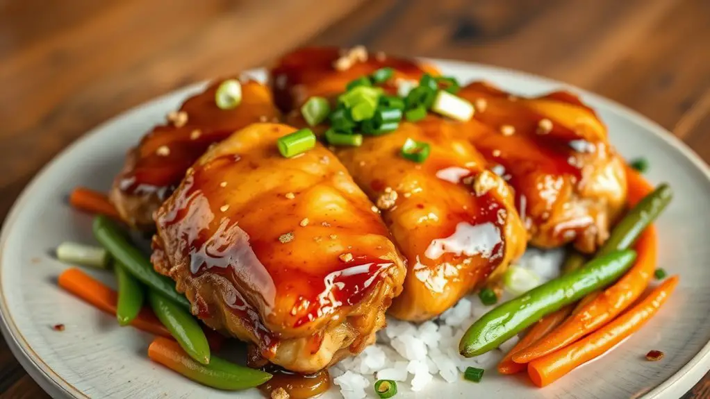 savory honey garlic thighs