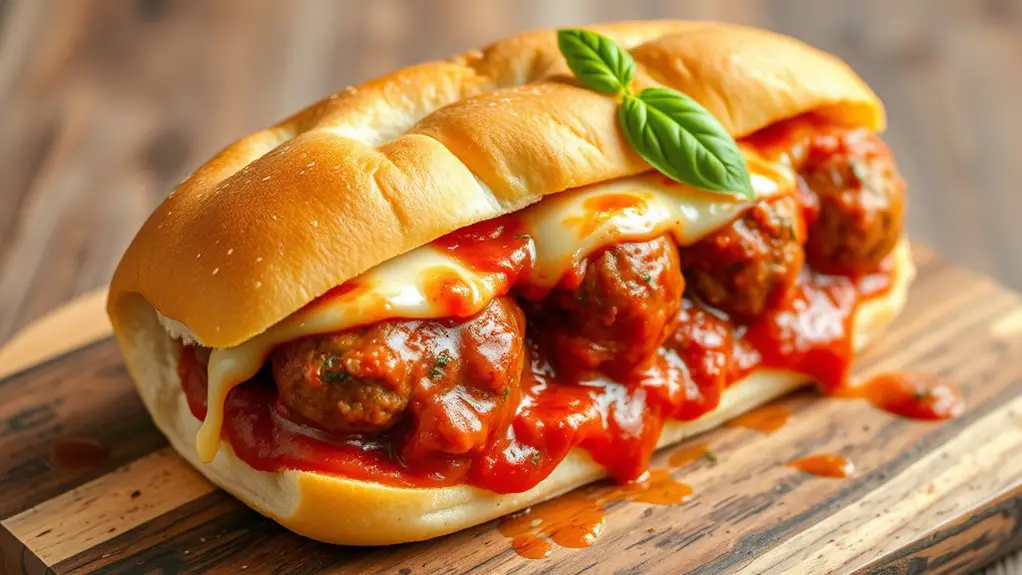 savory meatball marinara delight