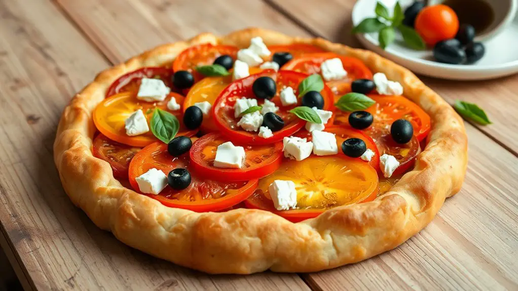 savory mediterranean tomato pastry