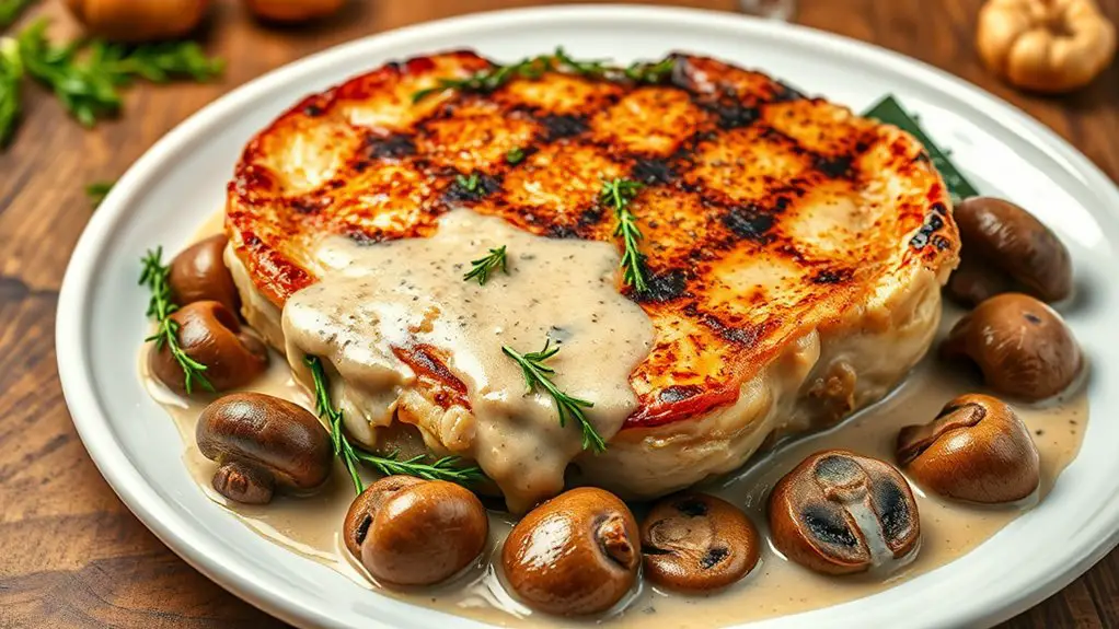 savory mushroom pork chop