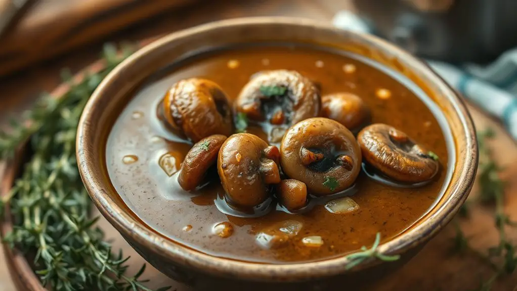 savory mushroom shallot sauce