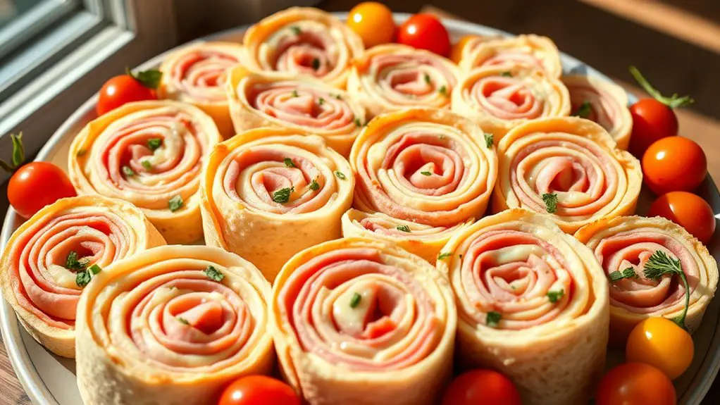 savory rolled sandwich treats