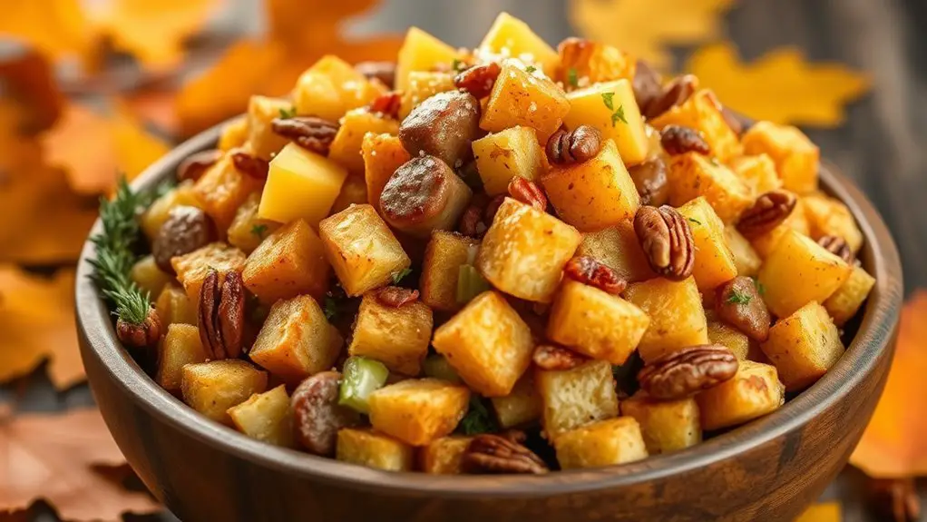 savory sausage apple stuffing