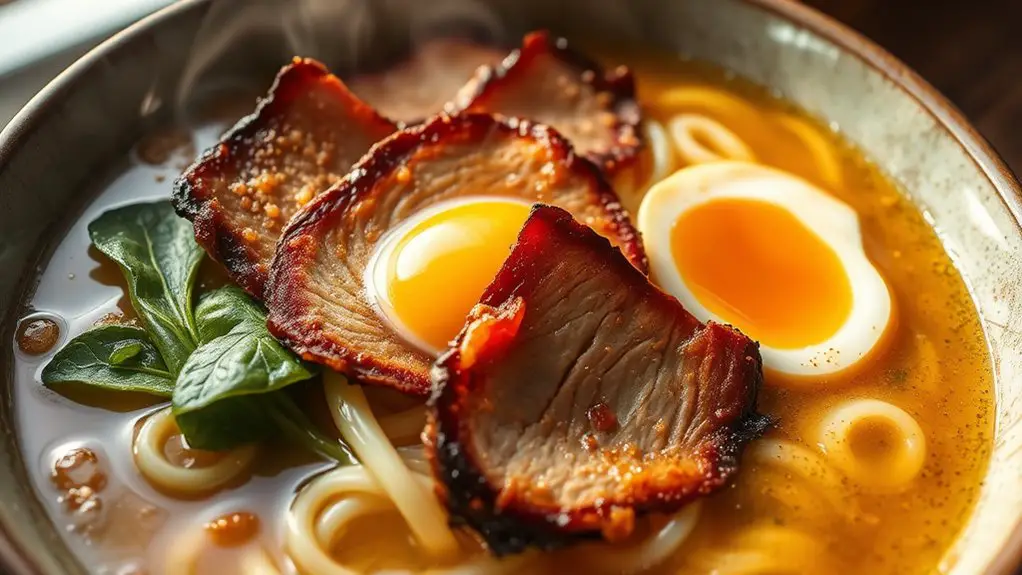 savory smoky pork ramen