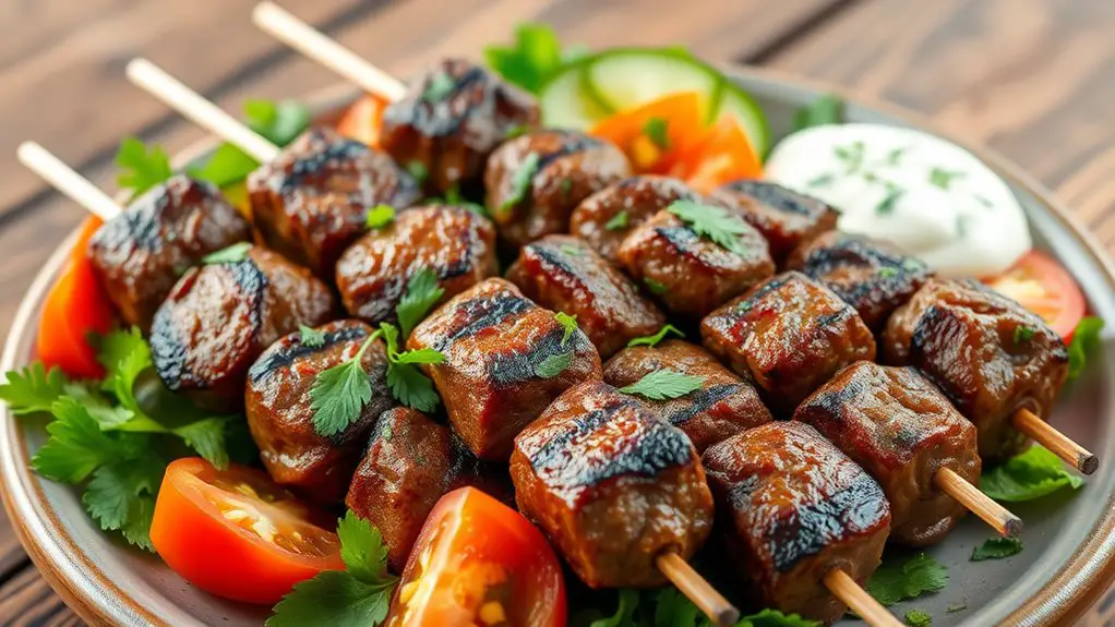 savory spiced beef skewers