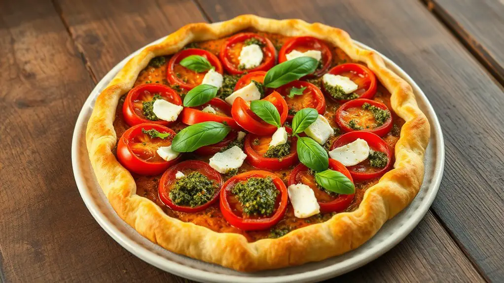 savory spicy tomato pie