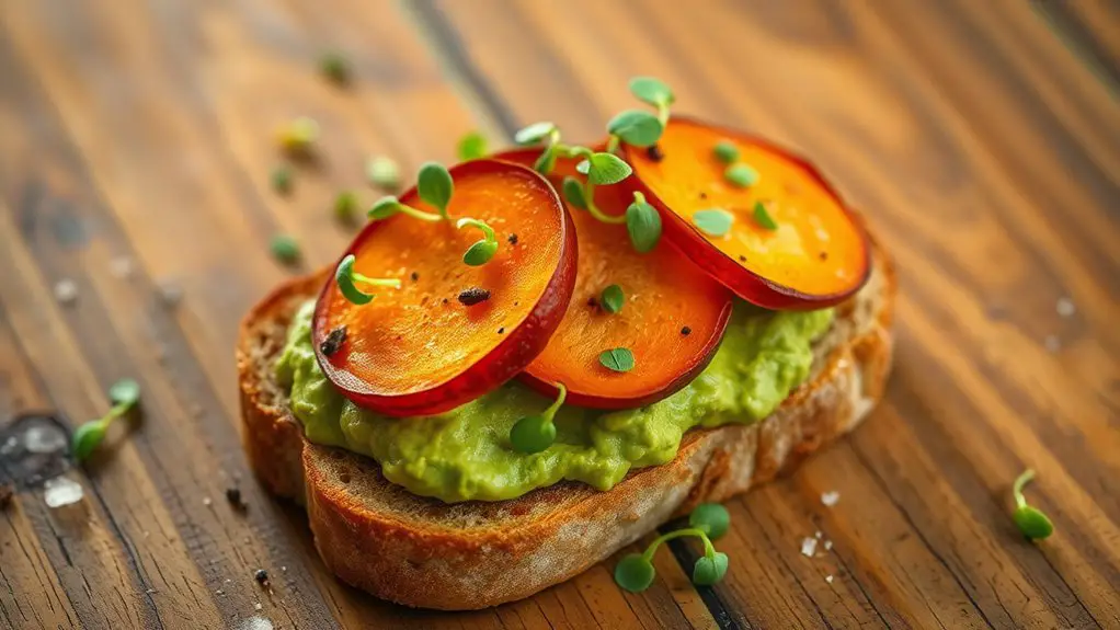 savory sweet potato toast