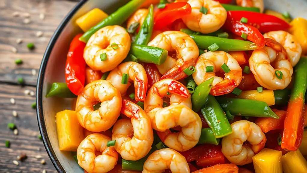 shrimp and vegetable stir fry