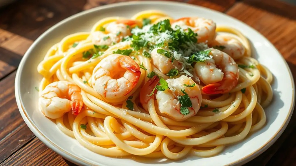 shrimp scampi fettuccine recipe