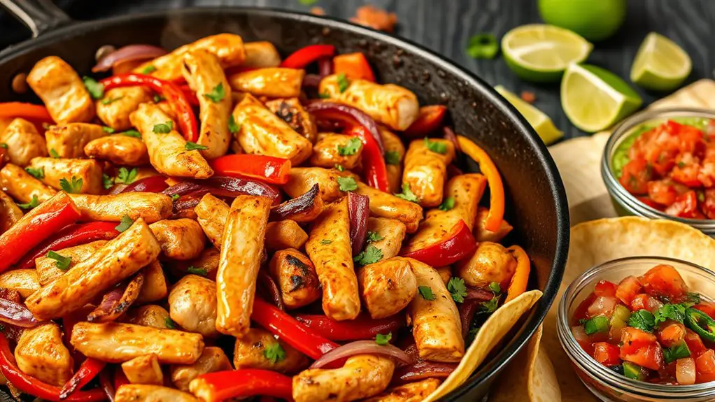 sizzling seasoned chicken strips