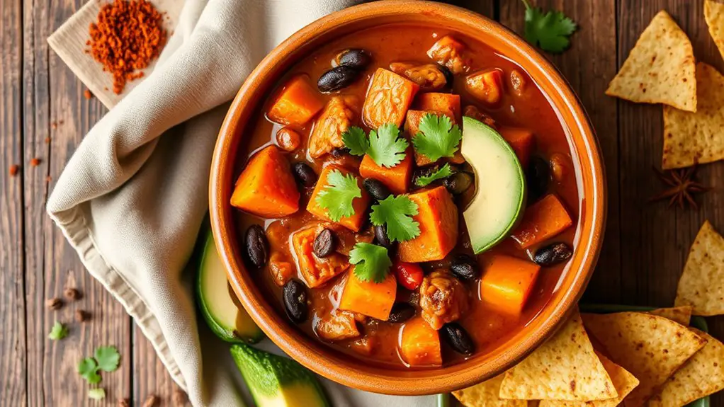 smoky flavorful sweet potato chili