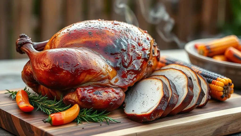 smoky spicy bbq turkey