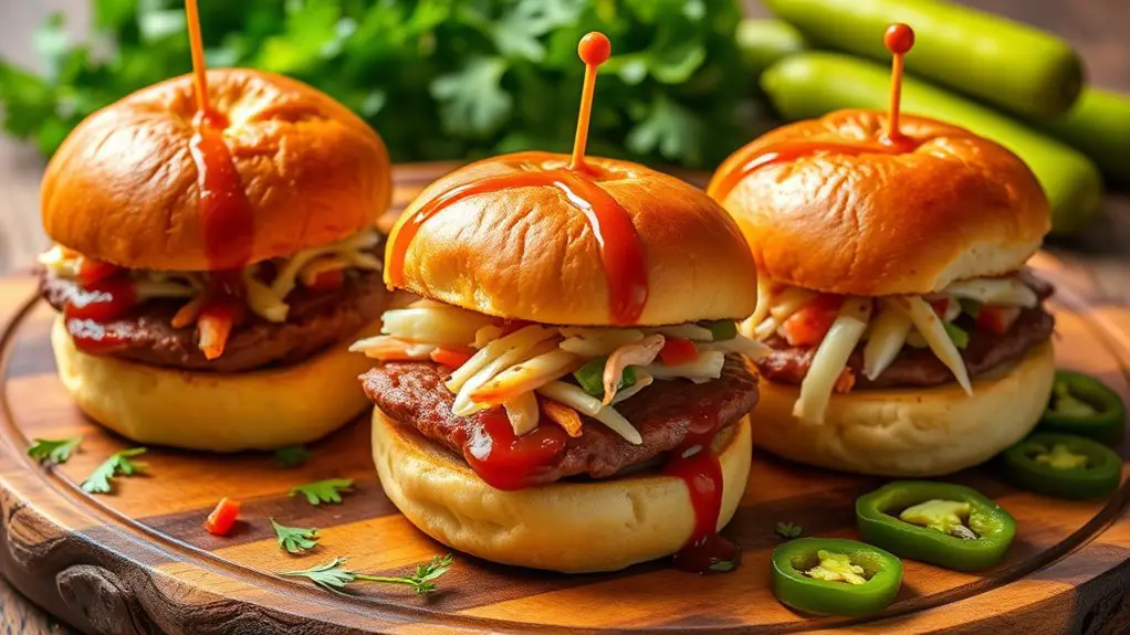 spam filled slider sandwiches