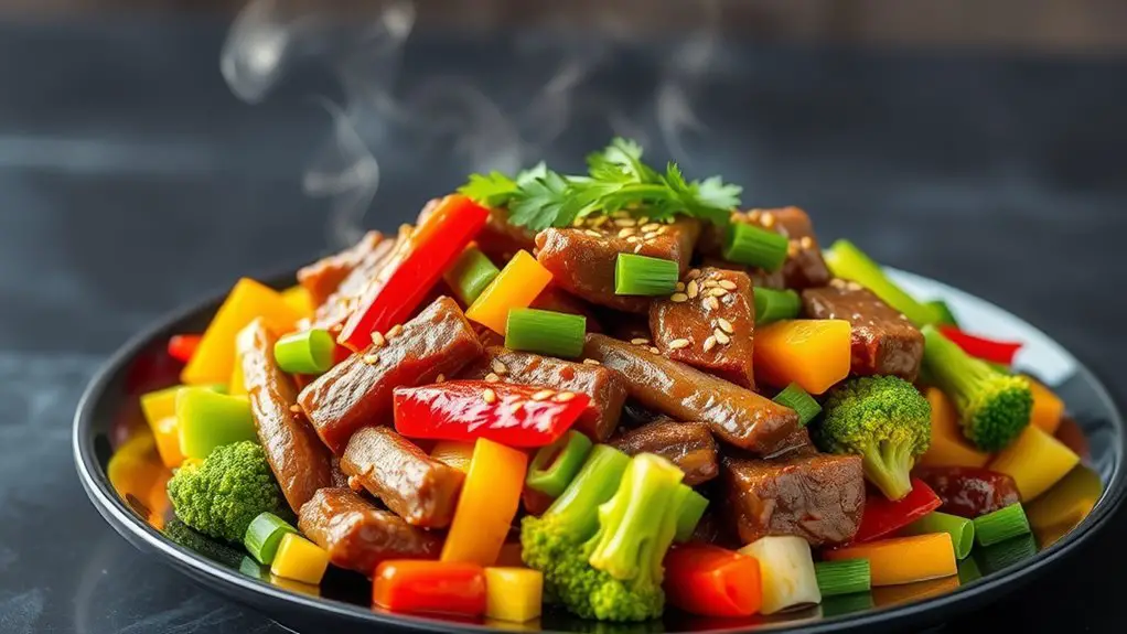 spicy beef vegetable stir fry