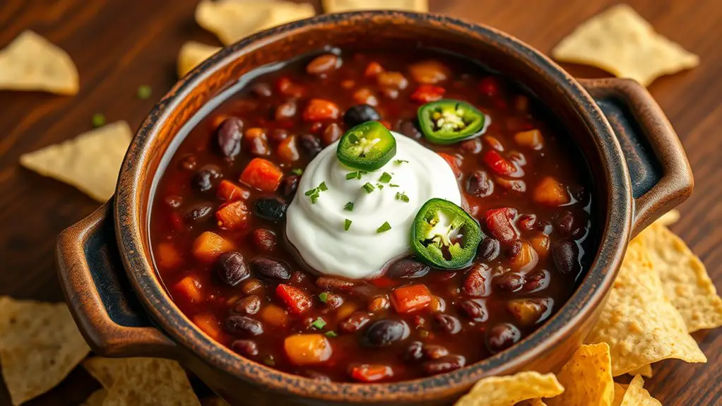 spicy black bean stew