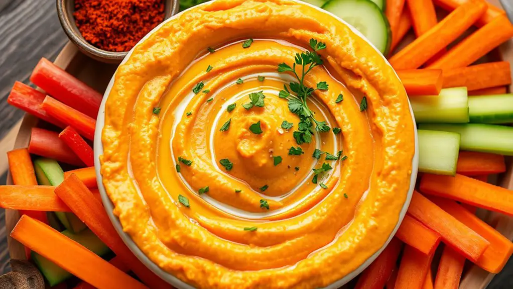 spicy carrot based dip