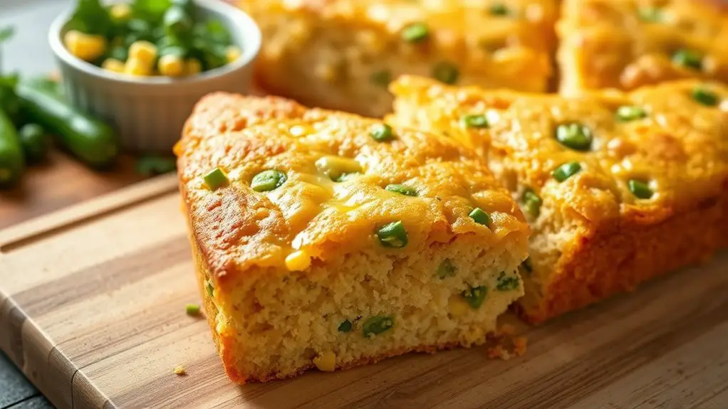 spicy cheesy cornbread delight