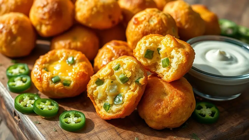 spicy cheesy fried balls