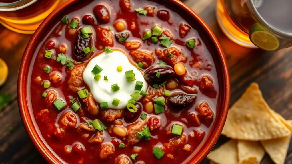 spicy chipotle flavored chili dish