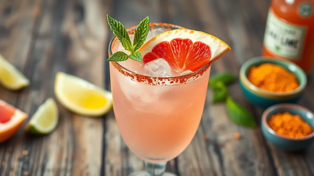 spicy grapefruit cocktail variation