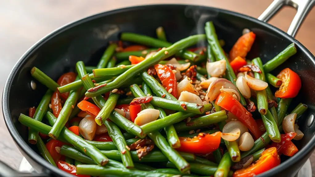 spicy green bean dish