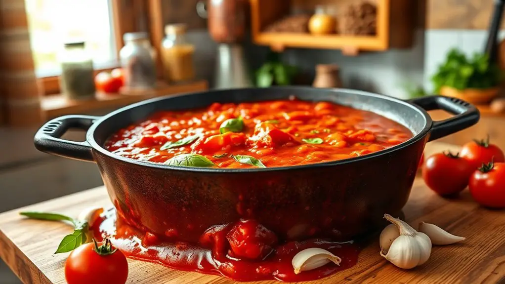 spicy italian tomato sauce