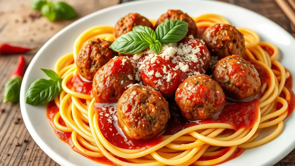 spicy meatballs in sauce